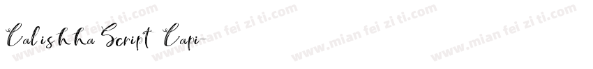 Calishha Script Capi字体转换